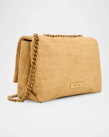 Marc Jacobs The Croc-Embossed Suede Slim Dual Convertible Shoulder Bag | Thumbnail 2 Marc Jacobs The Croc-Embossed Suede Slim Dual Convertible Shoulder Bag | Thumbnail 2