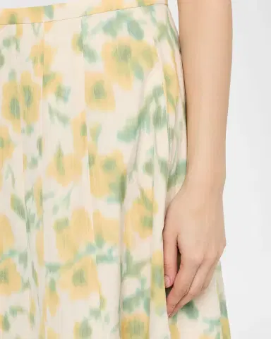 Tanya Taylor Tavia Floral Taffeta Midi Skirt | Thumbnail 5