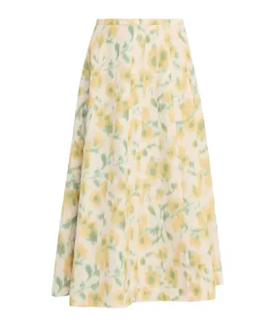 Tanya Taylor Tavia Floral Taffeta Midi Skirt | Thumbnail 1