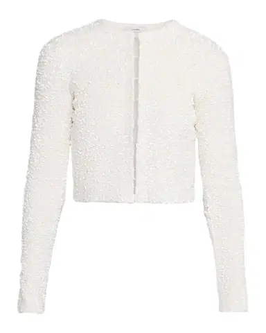 Adam Lippes Raya Sequin Cropped Cardigan | Thumbnail 1 Adam Lippes Raya Sequin Cropped Cardigan | Thumbnail 1