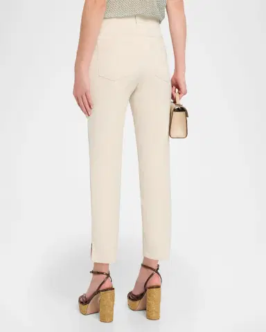 Maison Common Cotton Stretch Straight-Leg Ankle Pants | Thumbnail 2 Maison Common Cotton Stretch Straight-Leg Ankle Pants | Thumbnail 2