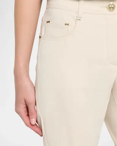 Maison Common Cotton Stretch Straight-Leg Ankle Pants | Thumbnail 4 Maison Common Cotton Stretch Straight-Leg Ankle Pants | Thumbnail 4