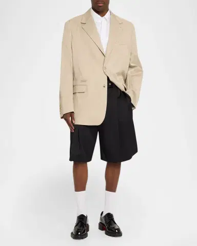 Willy Chavarria Men's Chuco Oversized Fit Blazer | Thumbnail 2 Willy Chavarria Men's Chuco Oversized Fit Blazer | Thumbnail 2