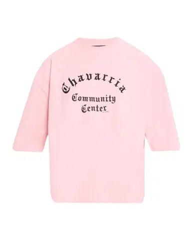 Willy Chavarria Men's Chavarria Community Center Boxy Fit T-Shirt | Thumbnail 1 Willy Chavarria Men's Chavarria Community Center Boxy Fit T-Shirt | Thumbnail 1