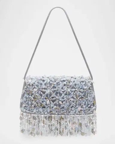 Cult Gaia Idalia Fringed Faux Stone Shoulder Bag | Thumbnail 3