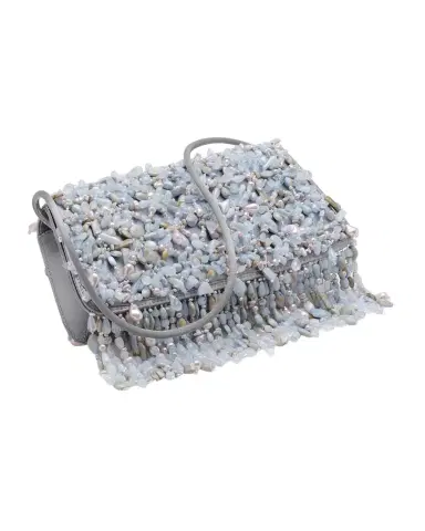 Cult Gaia Idalia Fringed Faux Stone Shoulder Bag | Thumbnail 1
