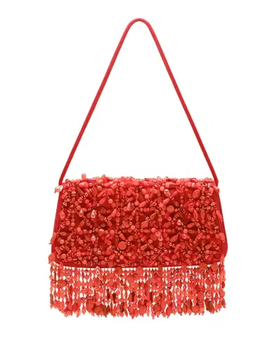 Cult Gaia Idalia Fringed Faux Stone Shoulder Bag | Thumbnail 2