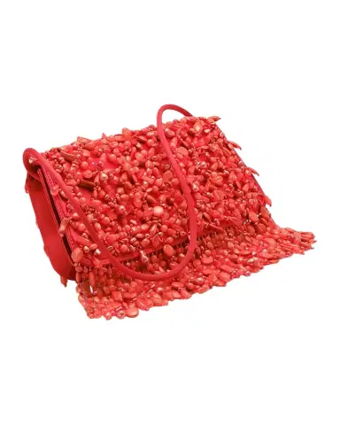 Cult Gaia Idalia Fringed Faux Stone Shoulder Bag | Thumbnail 1