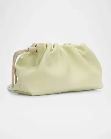 Veronica Beard Stash Small Leather Drawstring Clutch Bag | Thumbnail 3