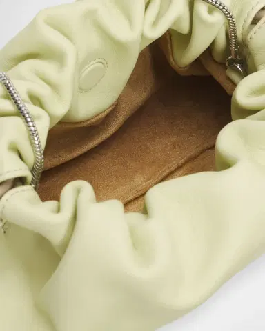 Veronica Beard Stash Small Leather Drawstring Clutch Bag | Thumbnail 4