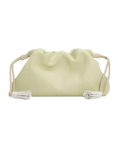 Veronica Beard Stash Small Leather Drawstring Clutch Bag | Thumbnail 1