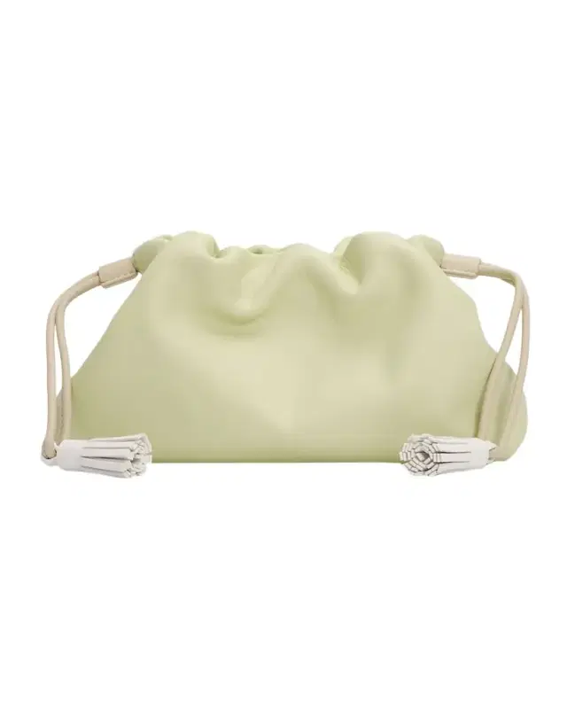 Stash Small Leather Drawstring Clutch Bag