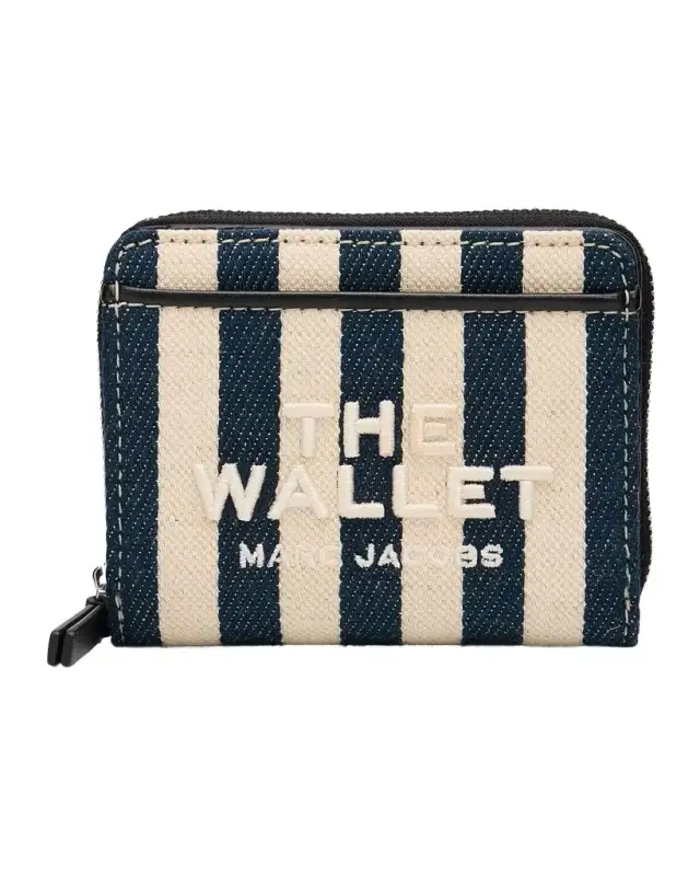 The Stripe Canvas Mini Compact Wallet