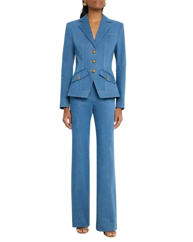 Randy Single-Breasted Stretch Cotton Jacket