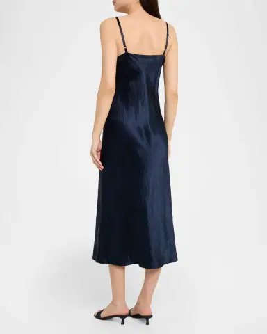 Vince Satin V-Neck Slip Dress | Thumbnail 2