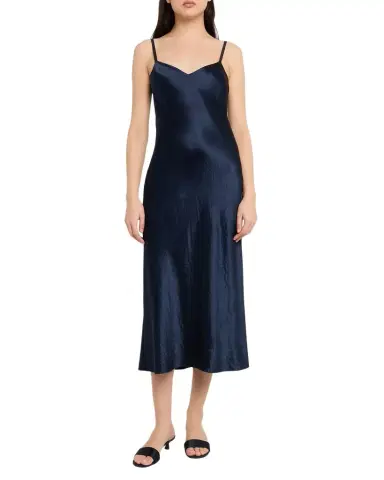 Vince Satin V-Neck Slip Dress | Thumbnail 1