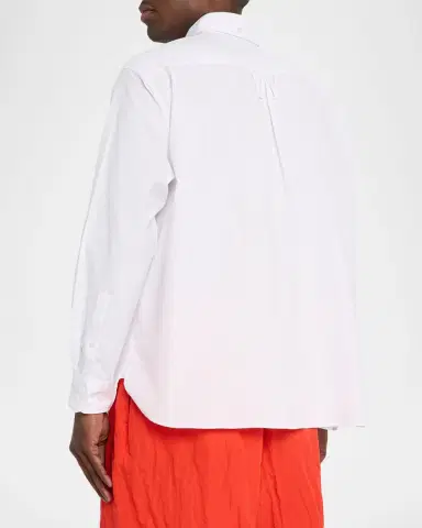 Willy Chavarria Men's Veterano Cotton Chest-Pocket Sport Shirt | Thumbnail 2 Willy Chavarria Men's Veterano Cotton Chest-Pocket Sport Shirt | Thumbnail 2