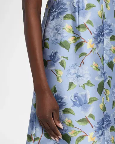 Sachin & Babi Marni Floral-Print Gazar Gown | Thumbnail 4 Sachin & Babi Marni Floral-Print Gazar Gown | Thumbnail 4