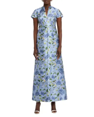 Sachin & Babi Marni Floral-Print Gazar Gown | Thumbnail 1 Sachin & Babi Marni Floral-Print Gazar Gown | Thumbnail 1