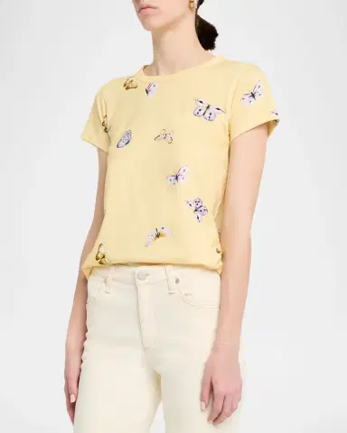rag & bone All-Over Butterfly Graphic Tee | Thumbnail 3