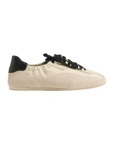 Simkhai Georgie Elasticized Canvas and Mixed Leather Low-Top Sneakers | Thumbnail 1