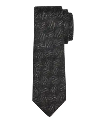 Emporio Armani Men's Wave Jacquard Silk Tie | Thumbnail 1