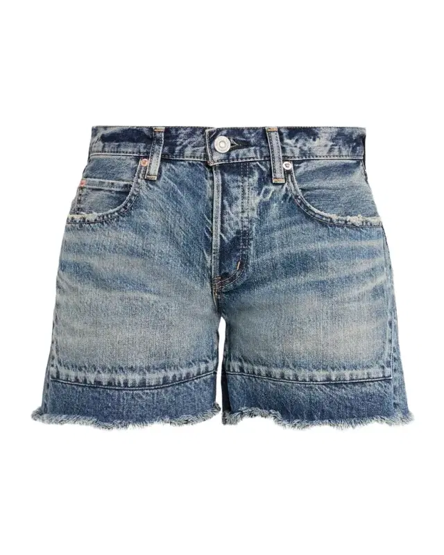 MOUSSY VINTAGE Remo Remake Frayed Denim Shorts