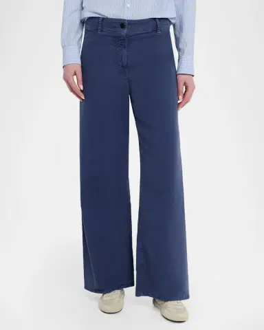 Nili Lotan Megan Brushed Stretch Wide Leg Pants | Thumbnail 4 Nili Lotan Megan Brushed Stretch Wide Leg Pants | Thumbnail 4