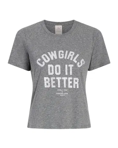 Cinq a Sept Heatset Cowgirls Crewneck Shrunken Tee | Thumbnail 1