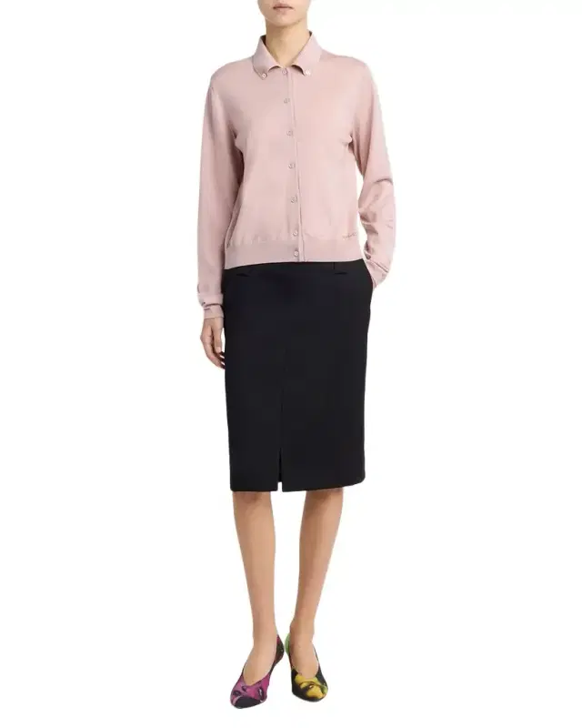 Heavyweight Virgin Wool Pencil Skirt