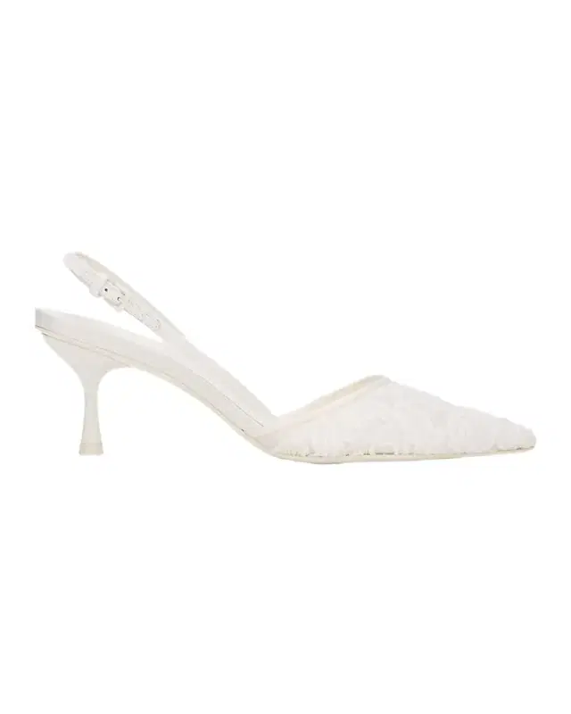 65mm Dylan Lace Slingback Pumps