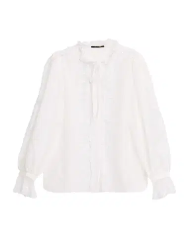 Kobi Halperin Lacey Embroidered Cotton/Silk Tieneck Blouse | Thumbnail 1 Kobi Halperin Lacey Embroidered Cotton/Silk Tieneck Blouse | Thumbnail 1
