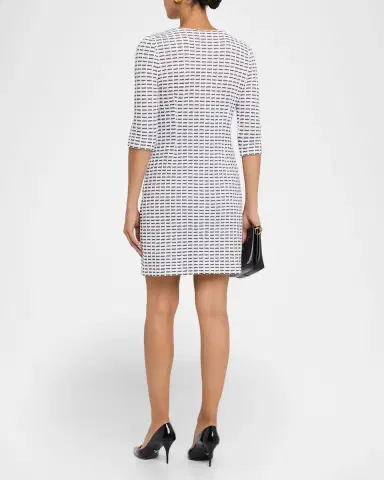 Misook Two-Tone Tweed Knit Sheath Dress | Thumbnail 2 Misook Two-Tone Tweed Knit Sheath Dress | Thumbnail 2