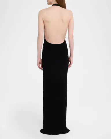 Nili Lotan Ivenka Backless Halter Dress | Thumbnail 3