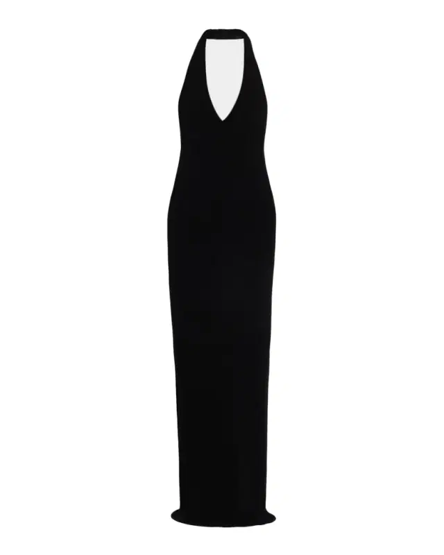 Nili Lotan Ivenka Backless Halter Dress