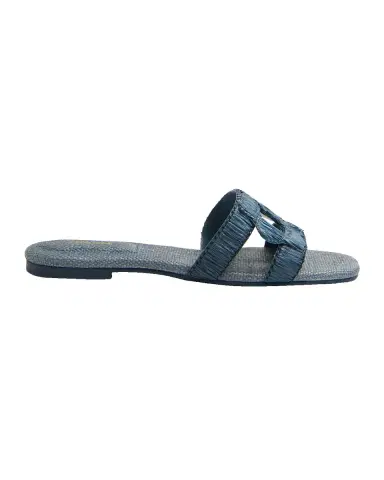 Simkhai Raffia Monogram Flat Slide Sandals | Thumbnail 4 Simkhai Raffia Monogram Flat Slide Sandals | Thumbnail 4