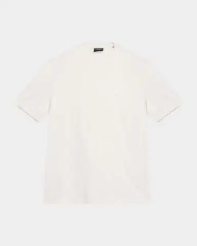 Emporio Armani Men's Lyocell and Cotton Crewneck T-Shirt | Thumbnail 1 Emporio Armani Men's Lyocell and Cotton Crewneck T-Shirt | Thumbnail 1