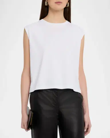 Majestic Filatures Crewneck Suprima Cotton Tank | Thumbnail 3 Majestic Filatures Crewneck Suprima Cotton Tank | Thumbnail 3