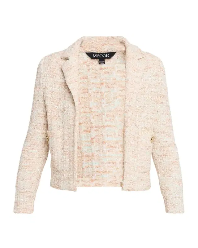 Heritage Melange Tweed Knit Jacket