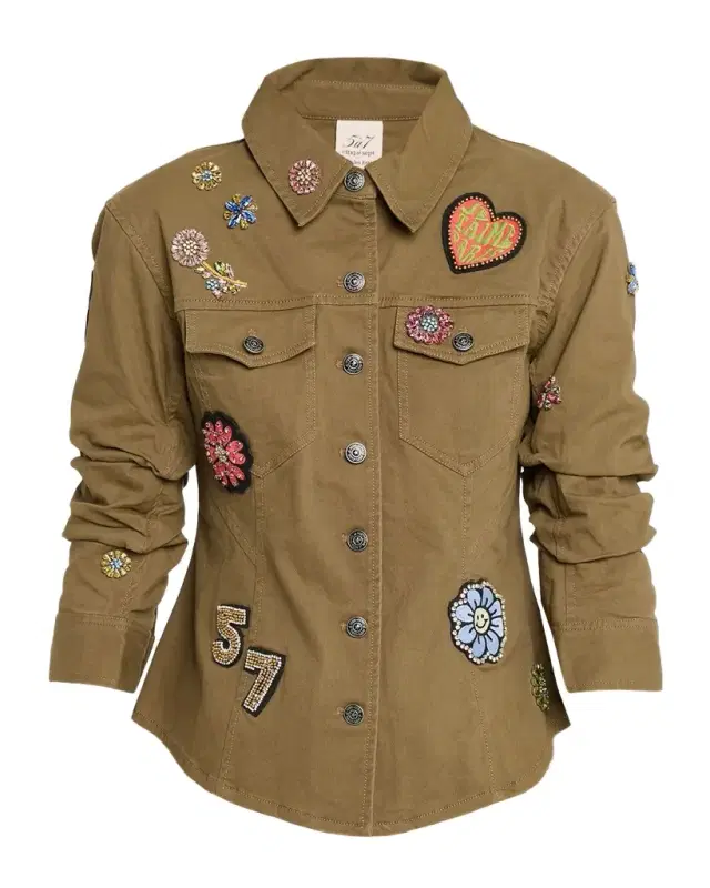 Cinq a Sept Canyon Retro Love Scrunched Jacket