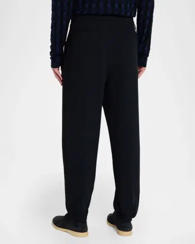 Emporio Armani Men's Textured Jersey Trousers | Thumbnail 3 Emporio Armani Men's Textured Jersey Trousers | Thumbnail 3