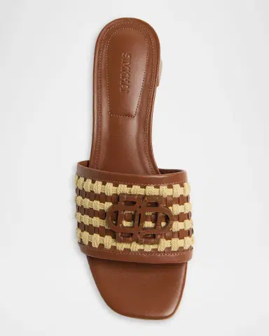 Simkhai Sydney Rope Woven Leather Block-Heel Sandals | Thumbnail 3 Simkhai Sydney Rope Woven Leather Block-Heel Sandals | Thumbnail 3
