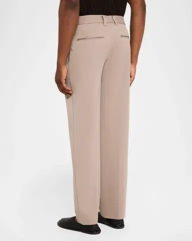 Emporio Armani Men's Micro-Jacquard Flat-Front Trousers | Thumbnail 2 Emporio Armani Men's Micro-Jacquard Flat-Front Trousers | Thumbnail 2