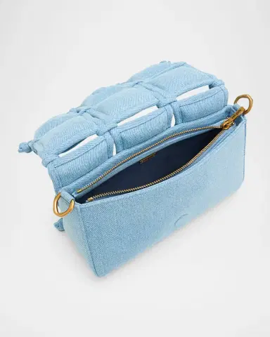 Cult Gaia Puff Cotton Denim Crossbody Bag | Thumbnail 4