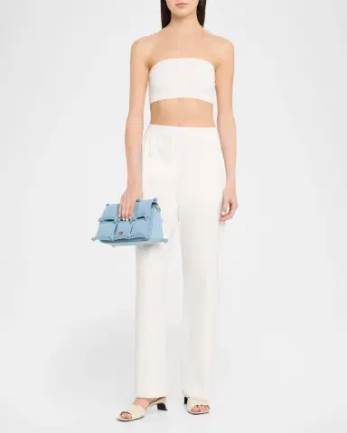 Cult Gaia Puff Cotton Denim Crossbody Bag | Thumbnail 5