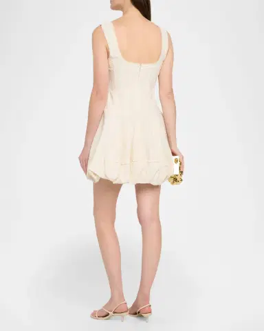 SIMKHAI Nattie Bubble Mini Dress | Thumbnail 3 SIMKHAI Nattie Bubble Mini Dress | Thumbnail 3