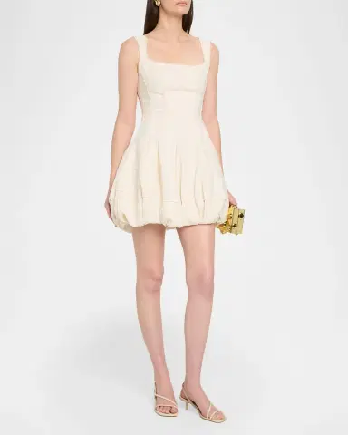 SIMKHAI Nattie Bubble Mini Dress | Thumbnail 4 SIMKHAI Nattie Bubble Mini Dress | Thumbnail 4