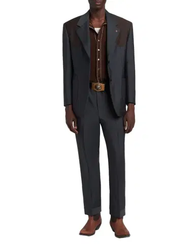 Versace Men's Straight-Leg Formal Pants | Thumbnail 1 Versace Men's Straight-Leg Formal Pants | Thumbnail 1