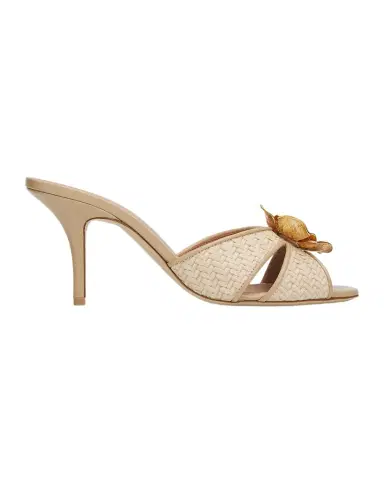 Malone Souliers 70mm Suri Raffia Mule Sandals | Thumbnail 1
