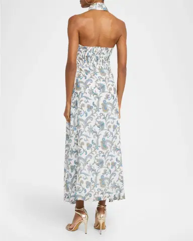 Veronica Beard Mackey Printed Ramie Maxi Dress | Thumbnail 3